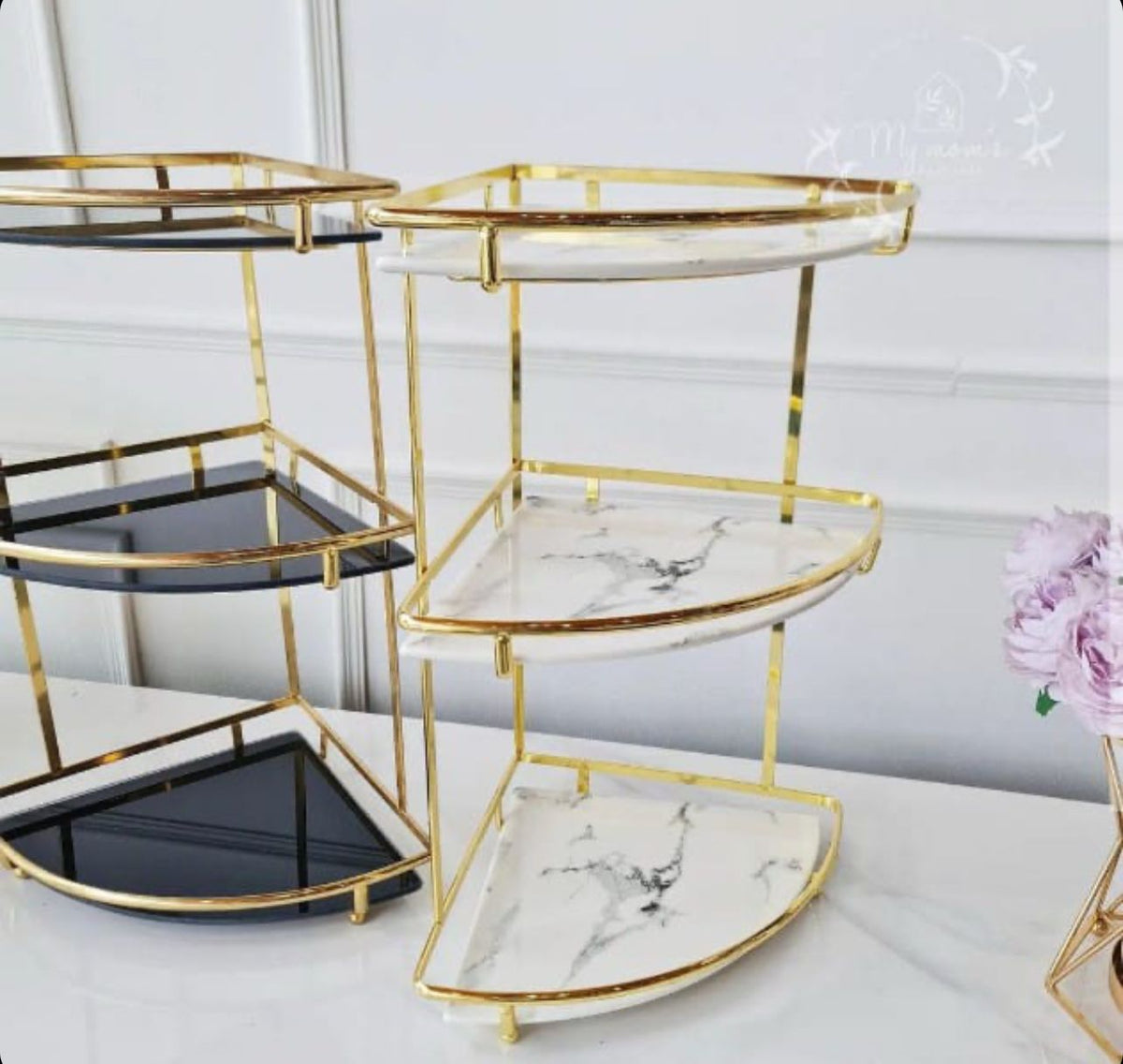 3 Layers Shelf Corner Counter-Top Organizer.