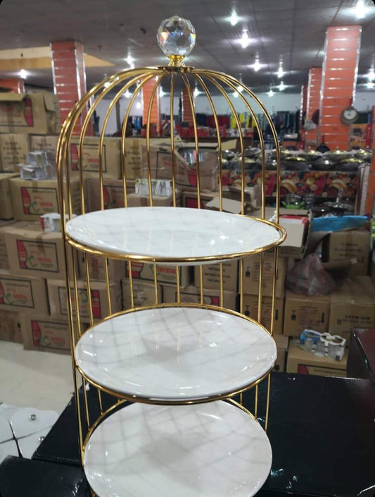 3 Layers Cage Cosmetics Storage Organizer.