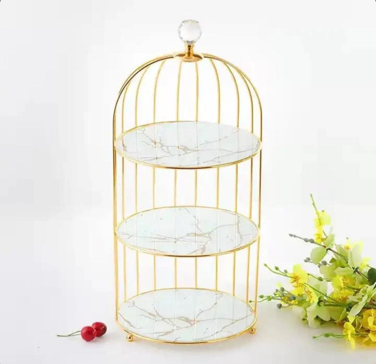 3 Layers Cage Cosmetics Storage Organizer.