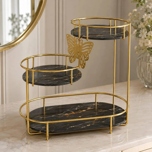 dubaidecor  3 Tier Butterfly luxury Organizer.