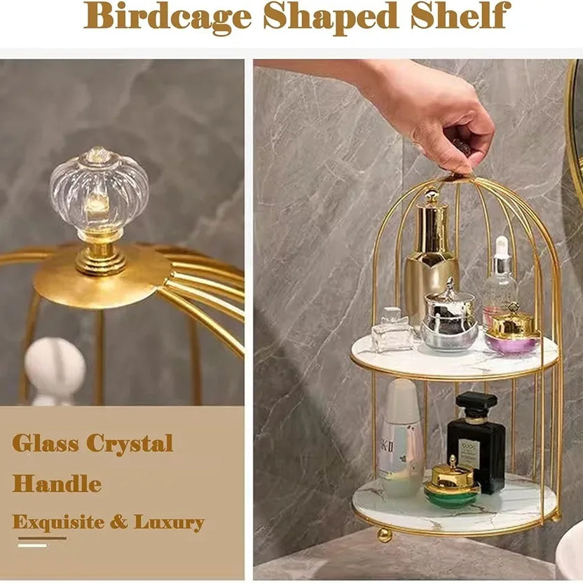 2 Layers Cosmetics Cage Organizer.