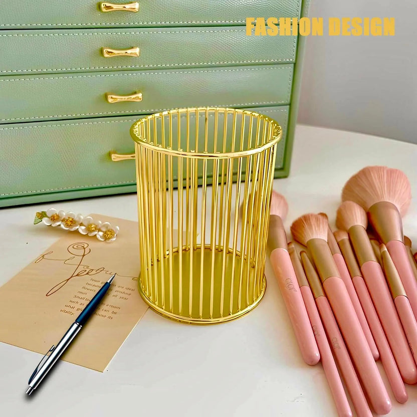 Metal Cosmetics Holder for Brushes and Pens