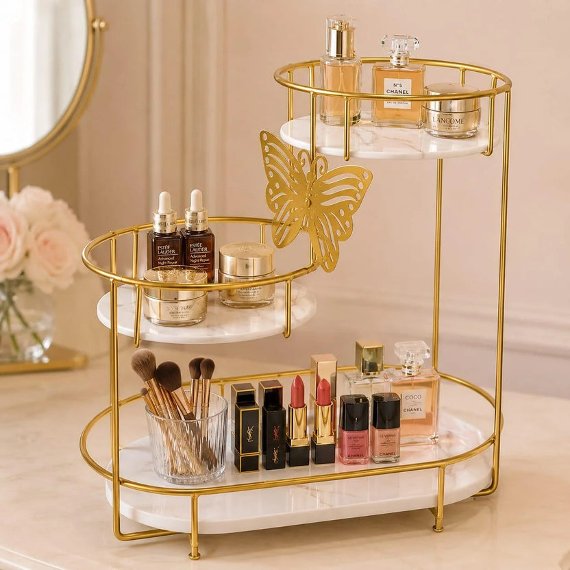 dubaidecor  3 Tier Butterfly luxury Organizer.