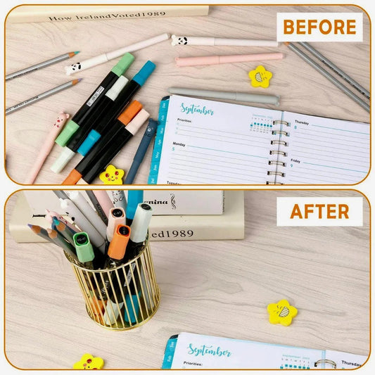 Metal Cosmetics Holder for Brushes and Pens