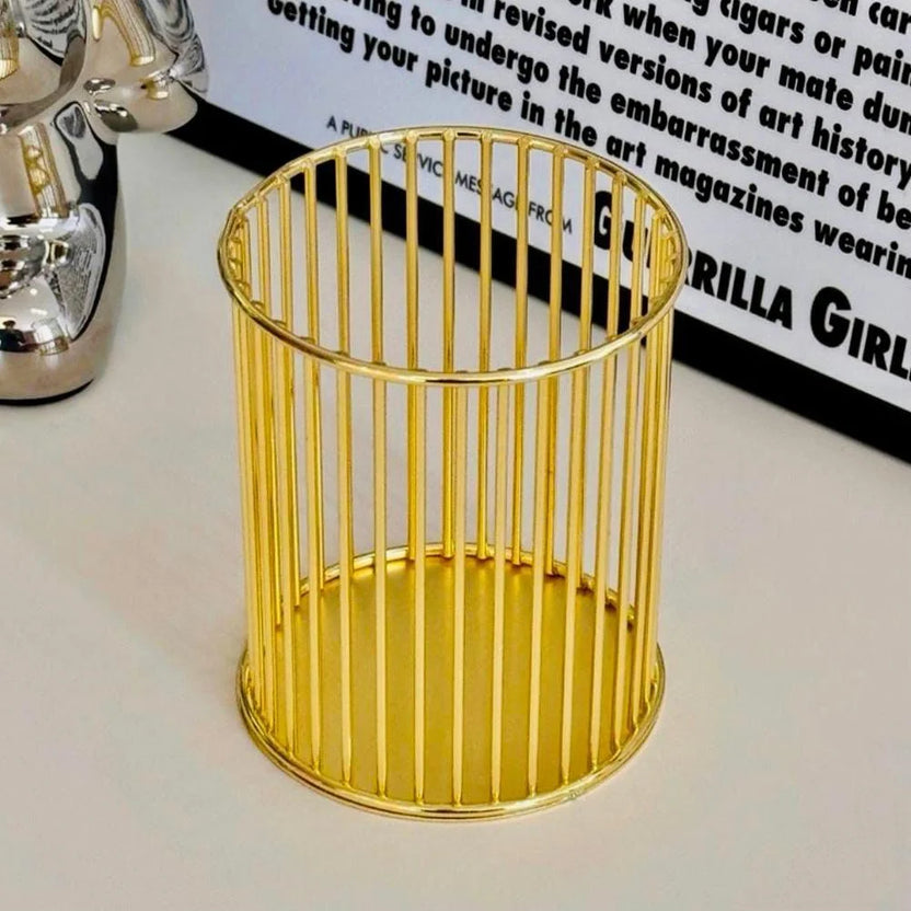 Metal Cosmetics Holder for Brushes and Pens