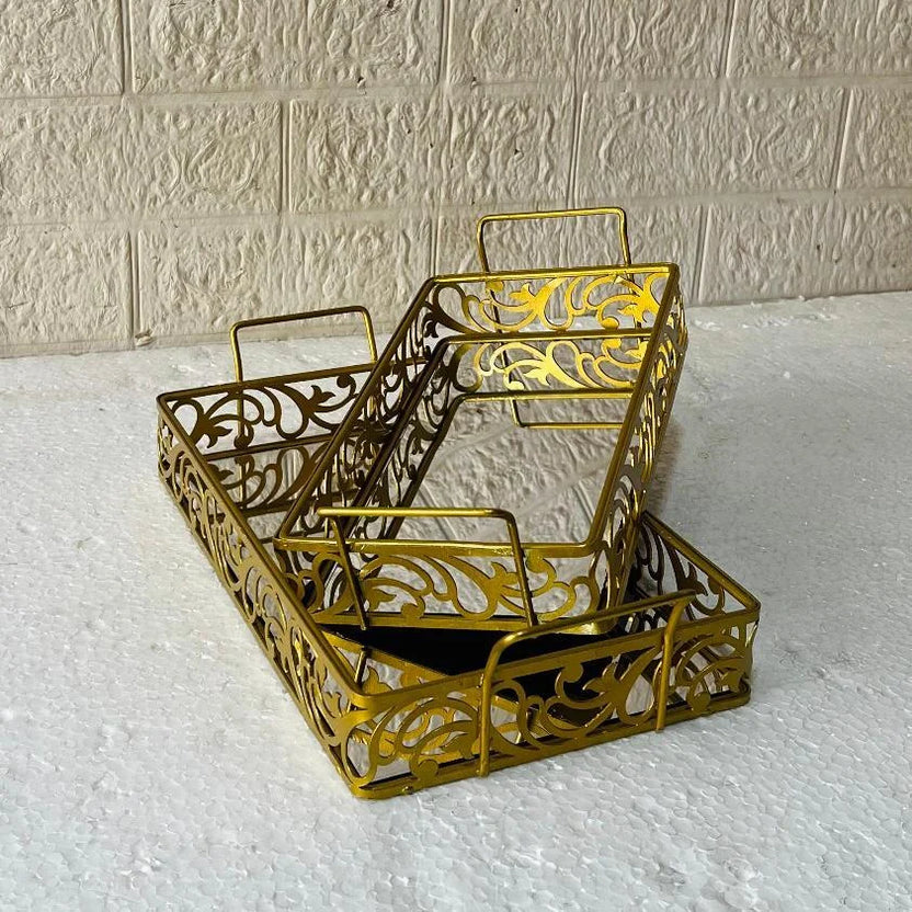 Set of 2 Luxury Decorative Trays