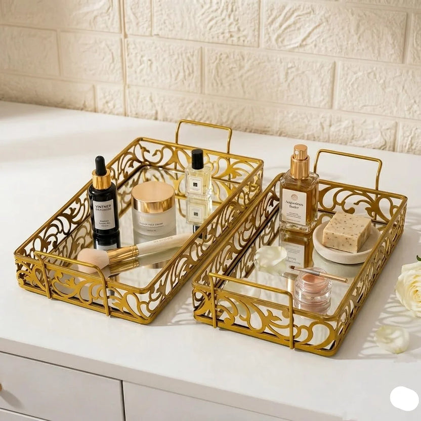 Set of 2 Luxury Decorative Trays
