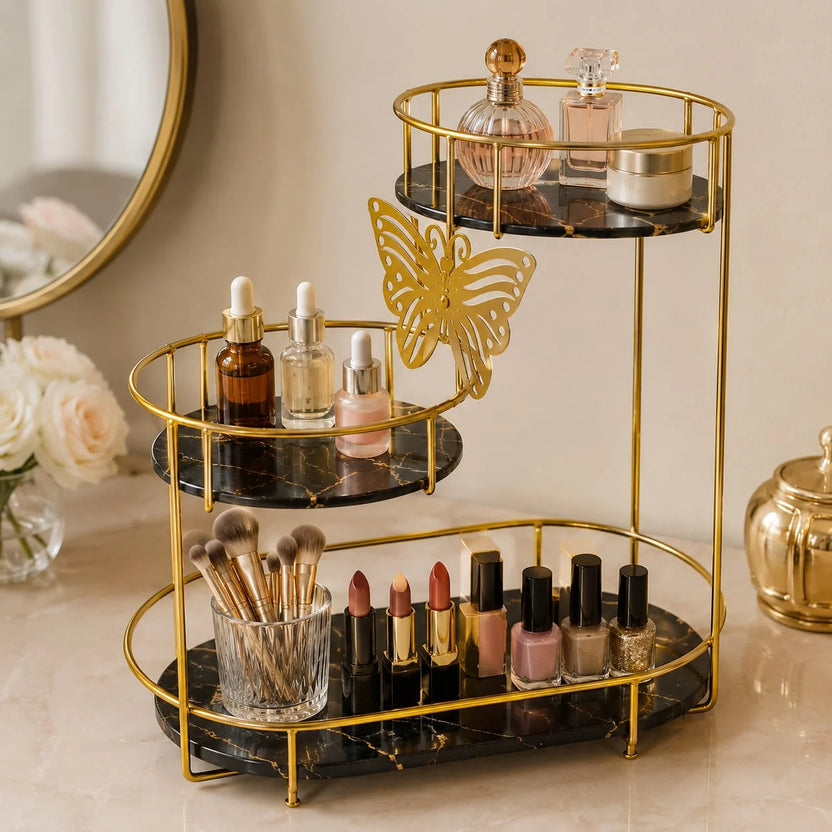 dubaidecor  3 Tier Butterfly luxury Organizer.