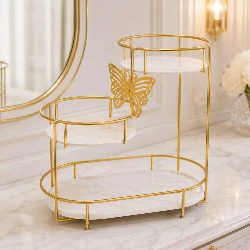 dubaidecor  3 Tier Butterfly luxury Organizer.