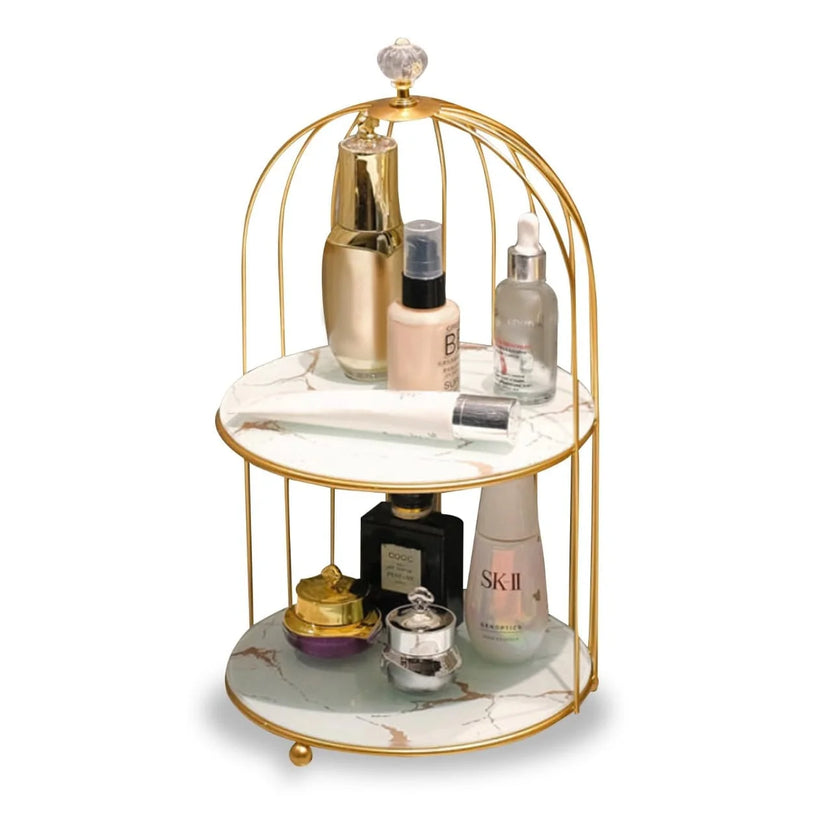2 Layers Cosmetics Cage Organizer.